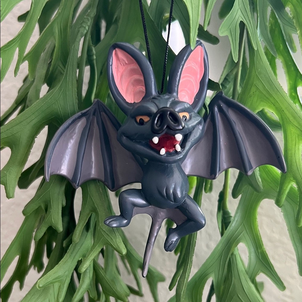 Flying Black/Grey Bat Halloween / Christmas Ornaments, Tree Buddees, Pre-loved